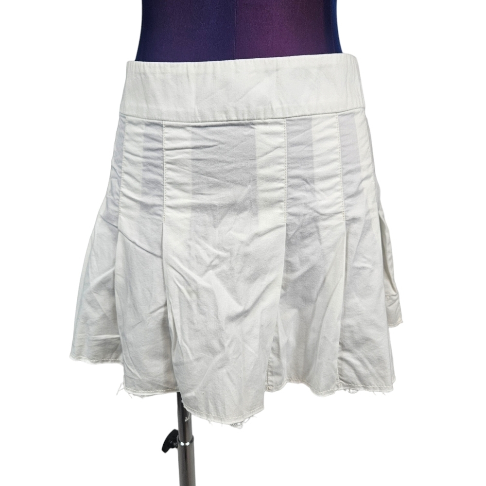 American Eagle White Pleated High Waisted Mini Tennis Skirt Size 12 Women's S43 - Picture 8 of 8